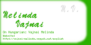 melinda vajnai business card